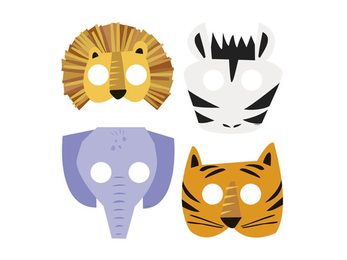 Safari set masks - 8 pcs.