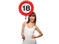 Traffic Sign 18 Foil Balloon - 46 cm - 1 pc