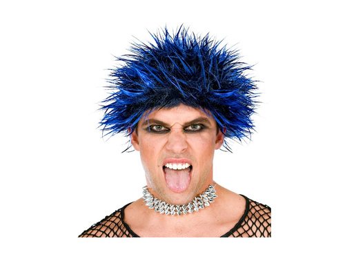 Peruka punkowa niebieska