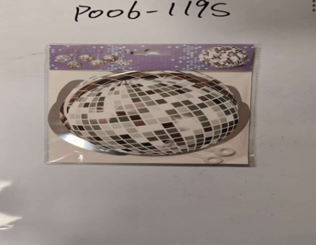 Dekoracja wisząca świderki Disco - 6 szt.