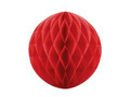 Dekoracja wisząca kula czerwona - 40 cm - 1 szt.