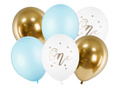 Set of latex balloons One for a boy's birthday - 30 cm - 6 pcs.