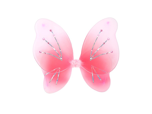 Różowe skrzydła z kryształkami 50×40 cm