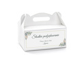 Decorative cake box white - 6 pc