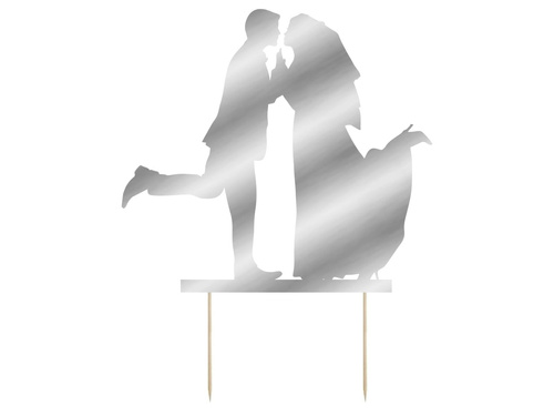 Bridal Couple cake topper - 12 cm