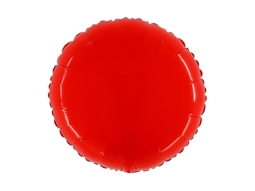 Balon foliowy okrągły czerwony - 21" - 1 szt.