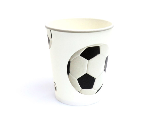 Paper cups Football - 250 ml - 6 pcs.