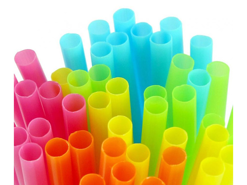 Multicolored straws - 500 pcs.