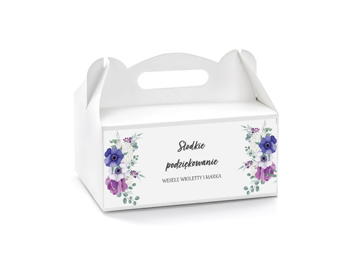 Wedding cake box, 6 pcs