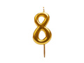 Gold Candle no 8 - 1 pc