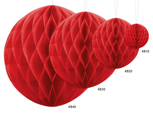 Hanging decoration red ball - 40 cm - 1 pcs.