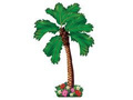Hawaiian palm tree wall decoration - 162 cm - 1 pc.