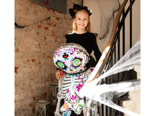 Balon foliowy Meksykański Szkielet - 136 cm - 1 szt.