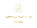 Plakat komunijny - I Komunia Święta - 68x48 cm