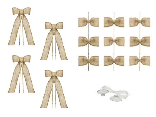 A set of car decorations Bows - 4 elements.