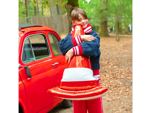 Balon foliowy stojący Pachołek Drogowy - 65x88 cm - 1 szt.