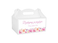 Decorative cake box white - 6 pc
