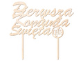 Wooden cake topper First Holy Communion - 1 pc.