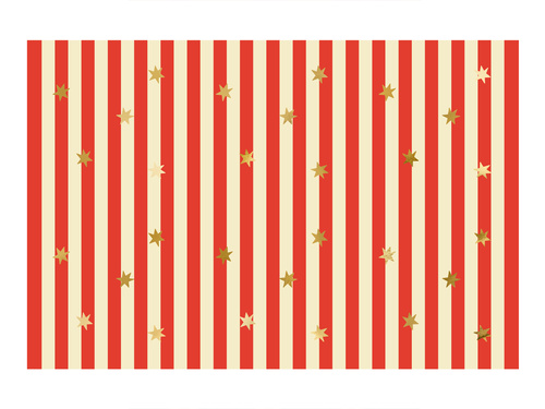 Obrus Pasy z gwiazdkami - 120 x 180 cm - 1 szt.