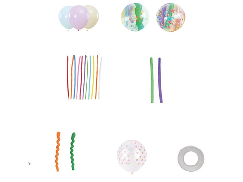 Set of latex balloons mix colors - 32 pcs.