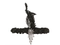 Black Headband Retro Charlestone with plume - 1 pc