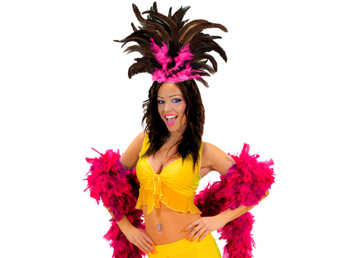 Copacabana feathered headband - 1 pc