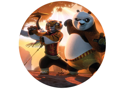 Decorative Kung Fu Panda cake wafer - 20 cm
