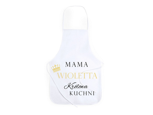 Fartuch kuchenny personalizowany na dzień matki Królowa Kuchni - 1 szt.