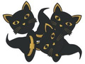 Double-sided decoration Witch and cat - 12 pcs.
