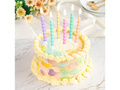 Birthday candles multicolor - 6 pcs