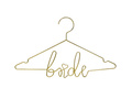Metal hanger Bride gold - 1 pcs.