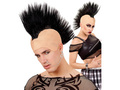 Black crest punk headpiece - 1 pc