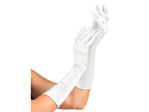 Pair of white gloves - 40 cm