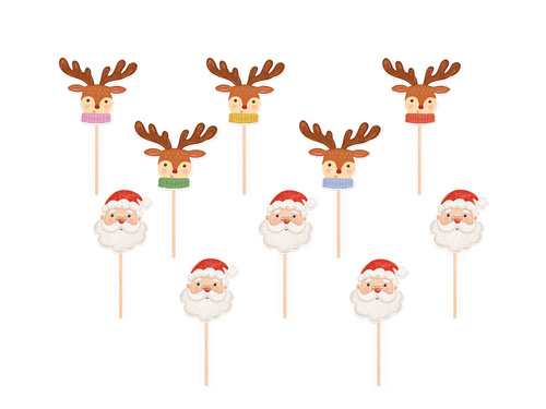Christmas Partypicks - 10 pcs