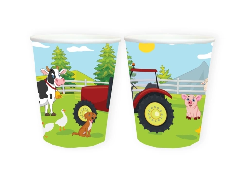 Kubeczki papierowe Farma - 250 ml - 6 szt.