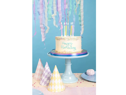 Birthday candles multicolor - 6 pcs