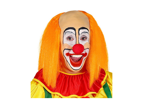 Nakrycie głowy peruka klauna z pomarańczowymi włosami