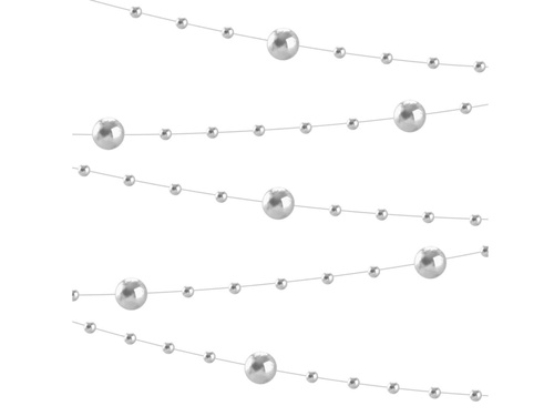 Silver pearl garland - 650 cm - 1 pcs.