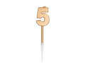 Gold Candle no 5 - 1 pc