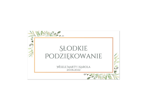 Wedding cake labels, 30 pcs