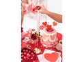 Pickers for cupcakes Hearts red - 6 pcs.