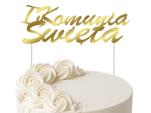 IHS 1st Holy Communion cake topper - 1 pc.