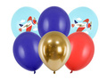 Set of latex balloons Airplane - 30 cm - 6 pcs.