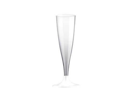 Champagne glasses white - 140 ml - 10 pcs.