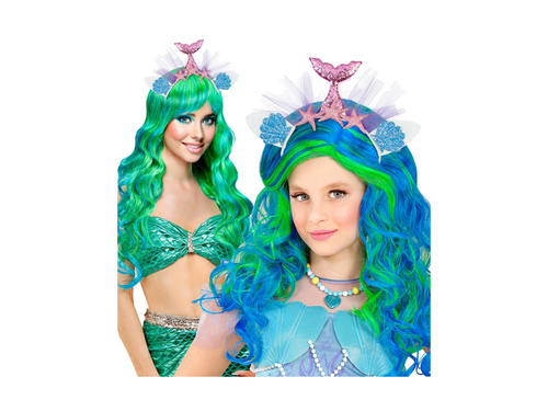 Opaska na głowę różowa syrenka