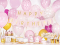 Light pink latex balloons with white dots - 30 cm - 50 pcs.