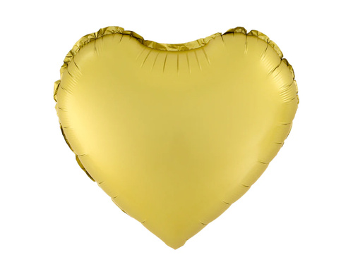 Gold Heart Foil Balloon - 45 cm - 1 pc