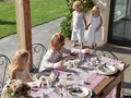 Decoration non-woven table runner - pink - 30 cm x 10 m - 1 pcs.