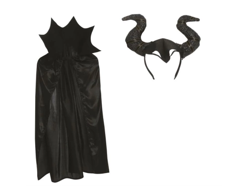 She-devil horns and cloack
