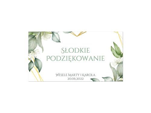 Wedding cake labels, 30 pcs